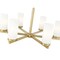 Z-Lite Danica 6 Light Chandelier, 26in. W x 12.5in. H, Modern Gold 3044-6MGLD - alternate 6